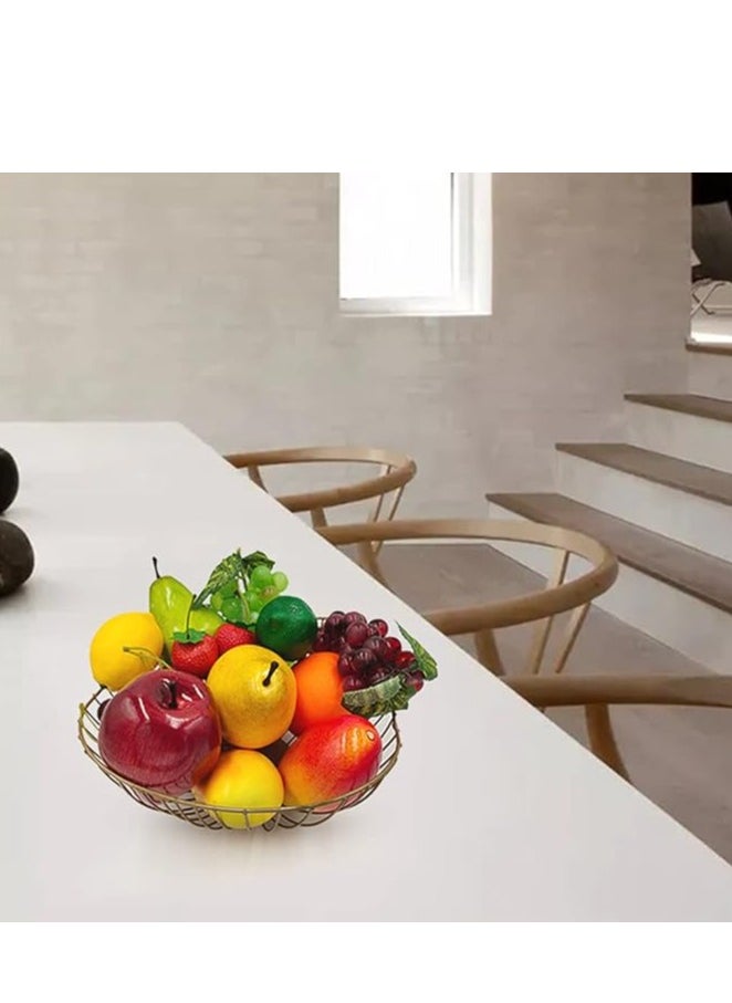 Generic 14 Pcs Fake Fruit, Simulation Fruit Props for Photography, Display, Lifelike Realistic Artificial Fake Fruits Home Decor Craft Fruit Set Fake Lemon Fake Grape Mango  - Image 5