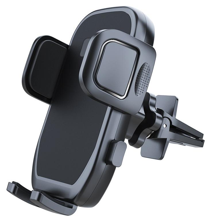 HouDeOS حامل هاتف للسيارة، حامل هاتف للسيارة لفتحة تهوية الهواء، حامل هاتف مضاد للاهتزاز للسيارة مع تصميم خطاف فائق الثبات، حامل هاتف للسيارة متوافق مع جميع هواتف iPhone 14/13/12 - Image 1