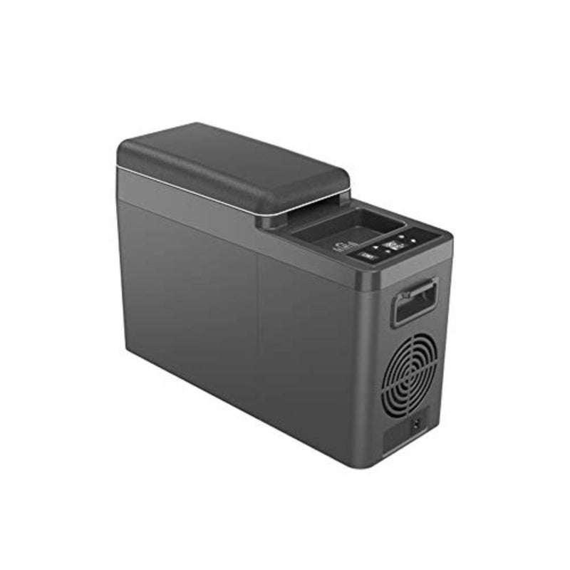 Mini Portable Car Refrigerator for Vehicle Use, 8L Capacity, White Plastic Body, Compact Design with Fast Cooling - Image 1