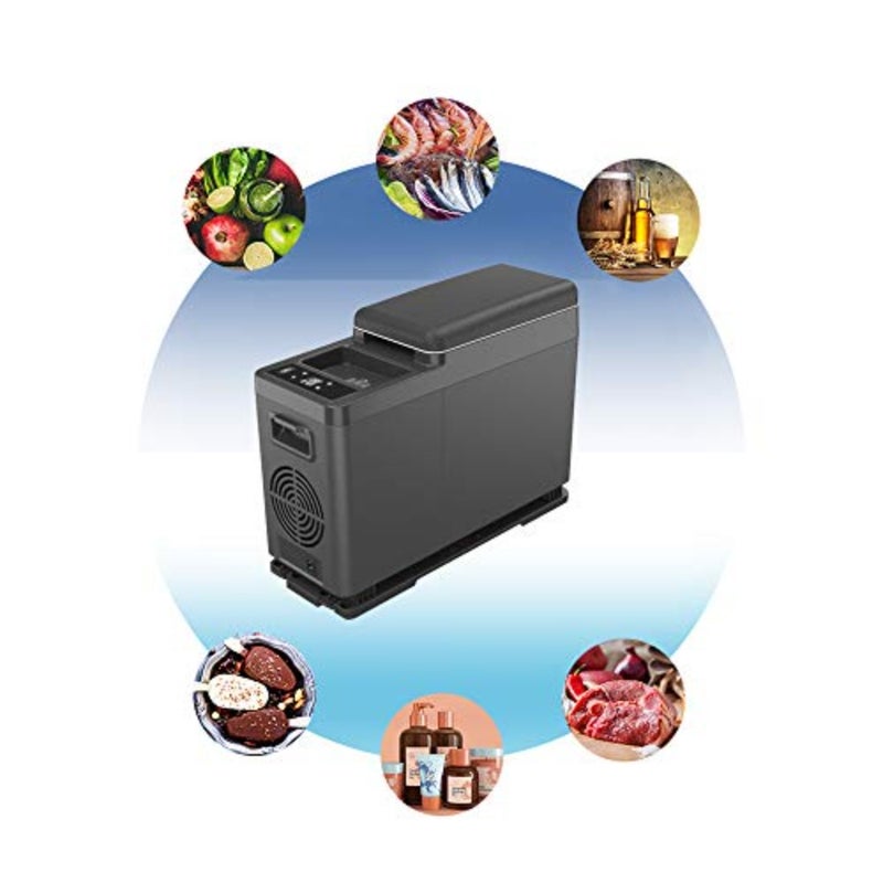 Mini Portable Car Refrigerator for Vehicle Use, 8L Capacity, White Plastic Body, Compact Design with Fast Cooling - Image 4