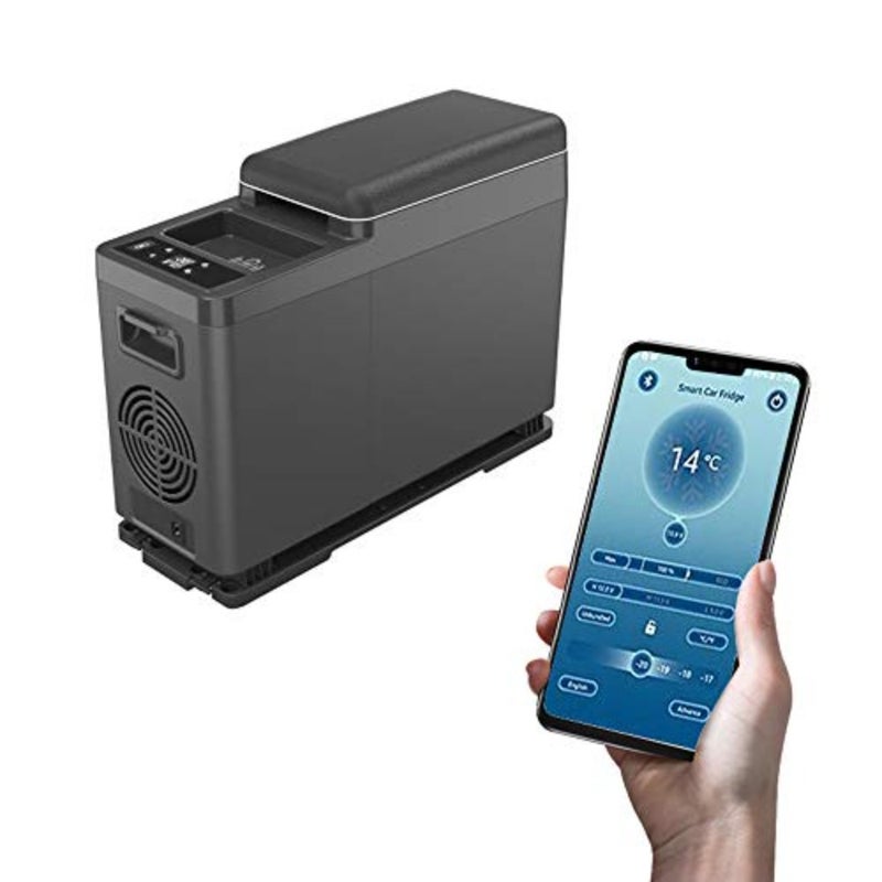 Mini Portable Car Refrigerator for Vehicle Use, 8L Capacity, White Plastic Body, Compact Design with Fast Cooling - Image 5