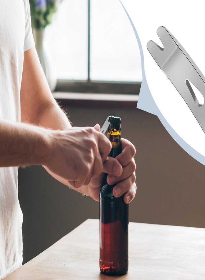 رونونز مجموعة من 5 قطع من RONRONS، مقابض جيب صغيرة من الفولاذ المقاوم للصدأ، مخل، أداة متعددة الاستخدامات EDC، فتاحة بقاء - Image 5