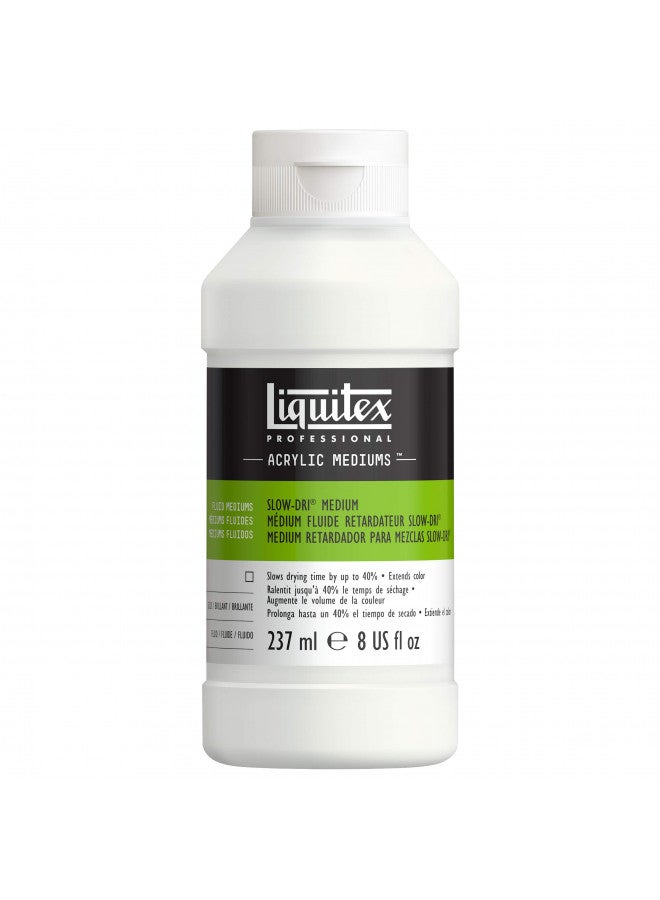 Liquitex Professional Fluid Medium, 237ml (8-oz), Slow-Dri Blending - Image 1