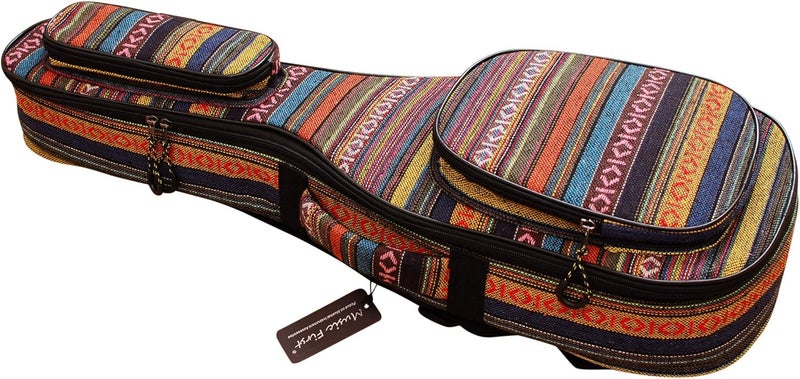 MUSIC FIRST Original Design 0.6" Thick Padded Country Style Baritone Ukulele Case - Image 2