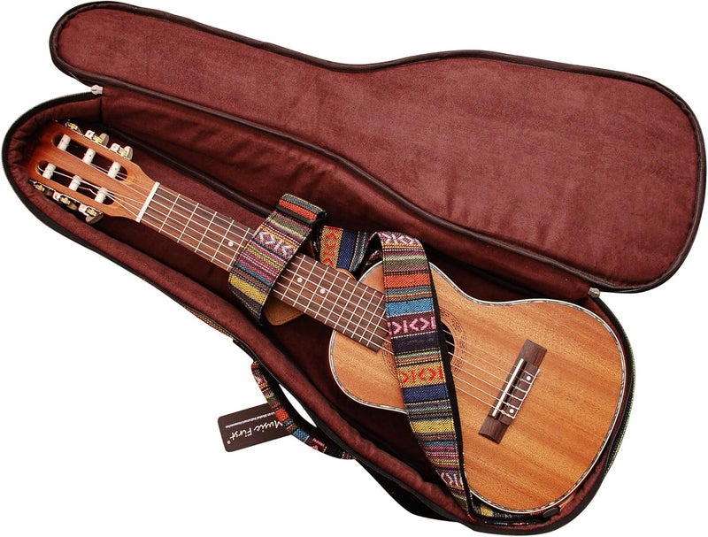 MUSIC FIRST Original Design 0.6" Thick Padded Country Style Baritone Ukulele Case - Image 3