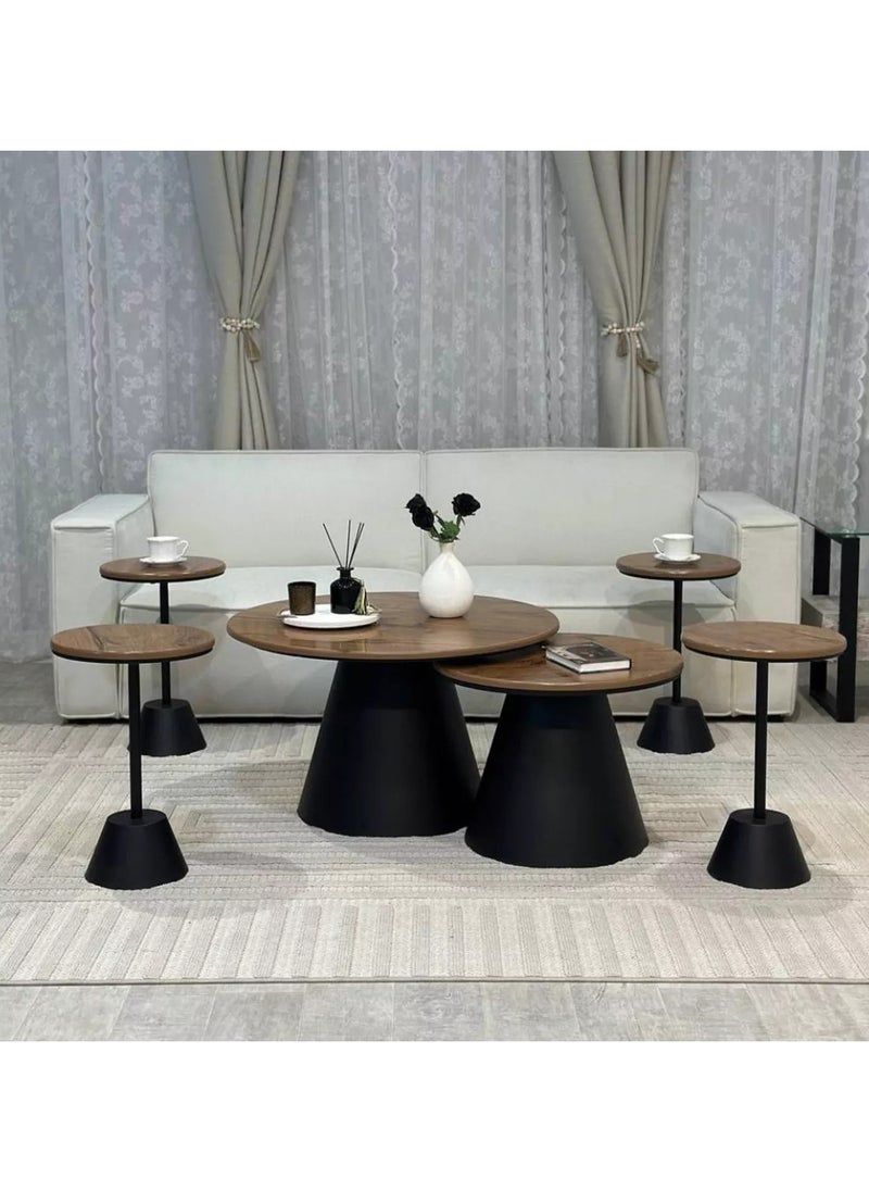 Other Manufacturer - 6-Pcs Round Shape Coffee Table Set - Image 1