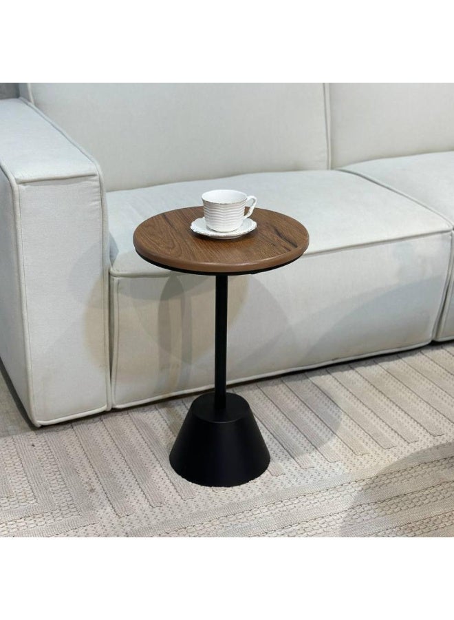 Modern 6-piece coffee table set – large table, center table, and 4 side tables – wooden top and metal frame for living room - Image 4