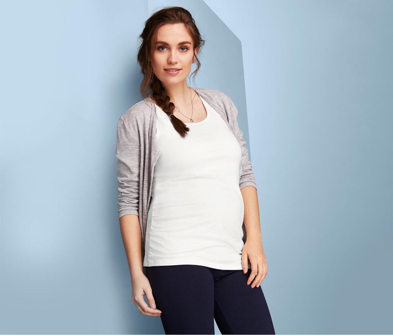 Tchibo Maternity 2 Pcs Plain Tops, White - Image 1