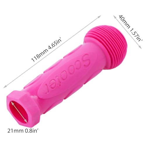 Gladeer Kids Scooter Handle Grips Replacement Handlebars for 2/3/4 Wheels Child Kick Scooters Bike Rocking Car, 2-Pack (Pink) - Image 4