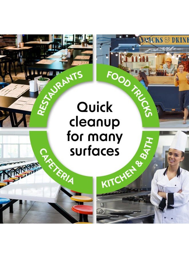 Wipex Table Bussers Natural Multi-Surface Cleaning Wipes - Plant Based Cleaning Wipes with Vinegar for Cleaning Restaurant Tables, Counters and Household Items - Image 3