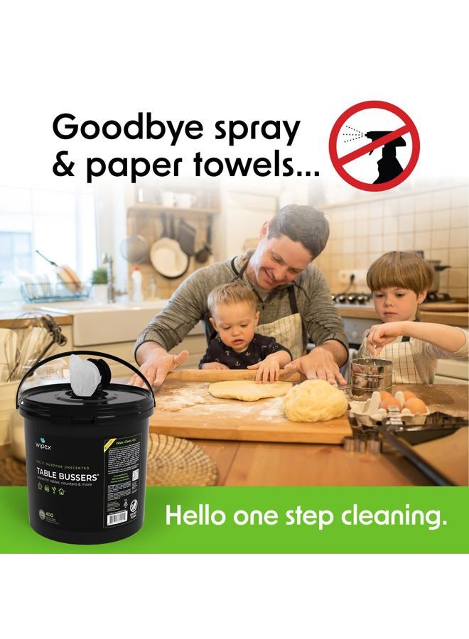 Wipex Table Bussers Natural Multi-Surface Cleaning Wipes - Plant Based Cleaning Wipes with Vinegar for Cleaning Restaurant Tables, Counters and Household Items - Image 5