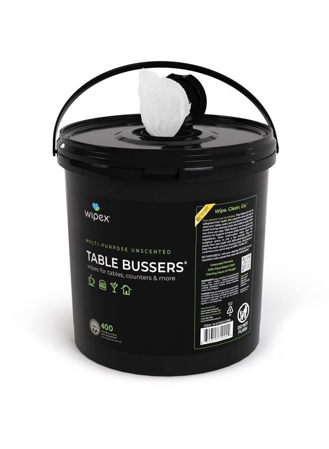 Wipex Table Bussers Natural Multi-Surface Cleaning Wipes - Plant Based Cleaning Wipes with Vinegar for Cleaning Restaurant Tables, Counters and Household Items - Image 1
