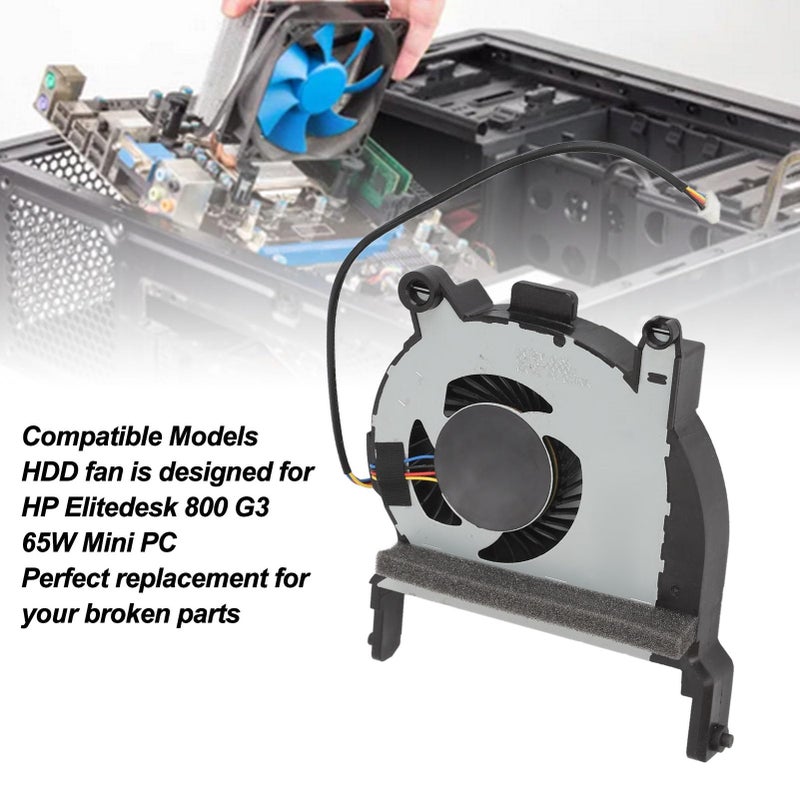 مروحة تبريد صغيرة للكمبيوتر 12 فولت 4 دبابيس لسلسلة HP Elitedesk 800 Prodesk 400 600 705 405 G4 G5 G6 - Image 4