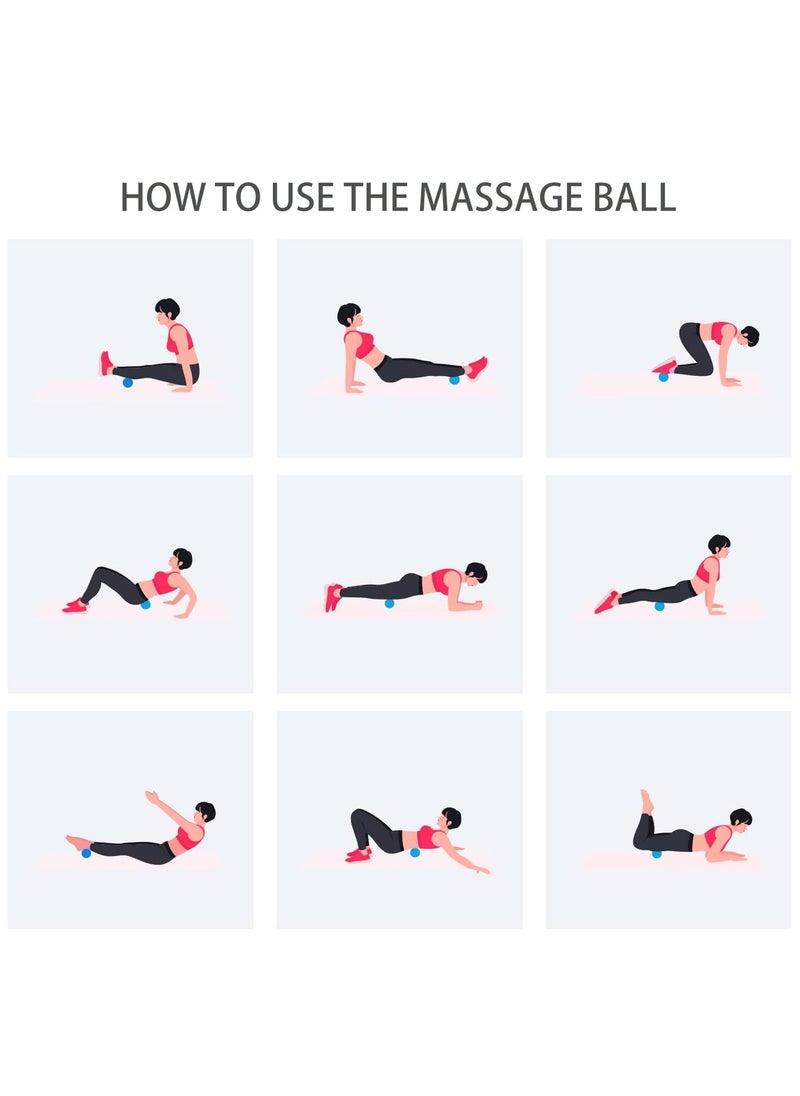 SYOSI Peanut Massage Ball, Double Lacrosse Ball Deep Tissue Roller Trigger Point Ball Yoga Massage Ball Bodywork Therapy Ball for Physical Therapy Myofascial Release Muscle Relaxer Acupoint Massage  - Image 4