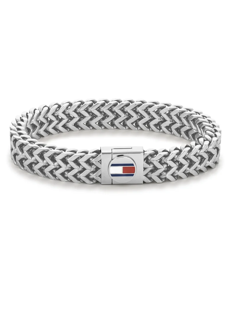 تومي هيلفيغر Tommy Hilfiger Men's Silver Chain Bracelets - 2790245
