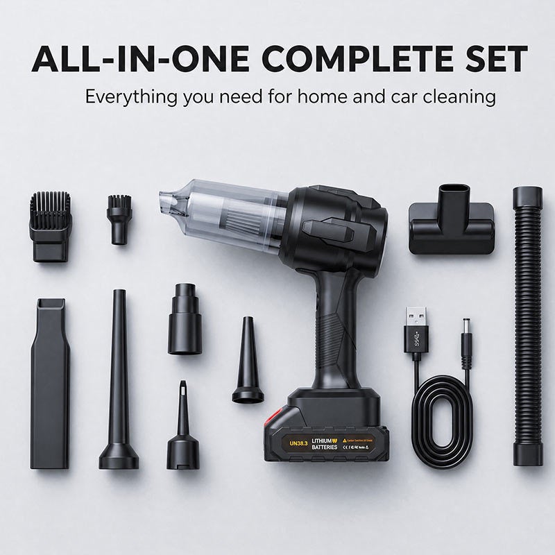 Suitu Cordless Handheld Car Vacuum Cleaner with Lithium Battery - Image 4