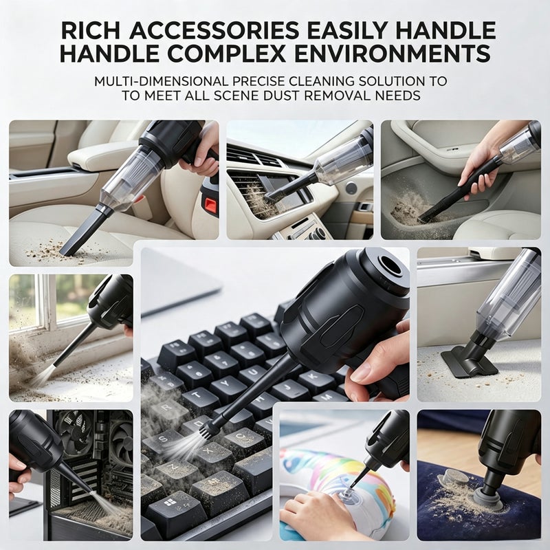 Suitu Cordless Handheld Car Vacuum Cleaner with Lithium Battery - Image 2