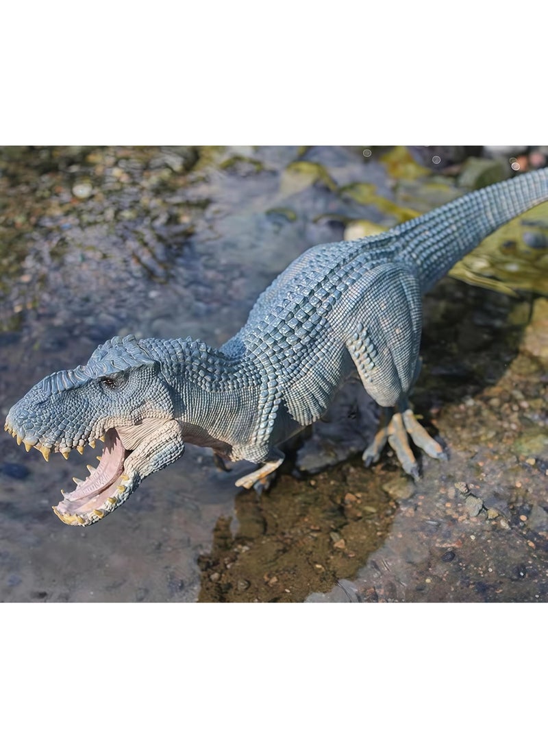 هالامودو كينغ كونغ تيرانوصور ركس لعبة الحيوان مع فكّ متحرك، تمثال الديناصور الحقيقي الصلد، لعبة الديناصور الجوراسي للأطفال، لعبة التعليم المعرفية للأطفال، ألعاب حمام وبركة ماء لعب، هدايا حفلة عيد ميلاد الفتيات الفتيان، هدية مثالية وديكور غرفة للأولاد والبنات، 36.5*8*13.5 سم - Image 4
