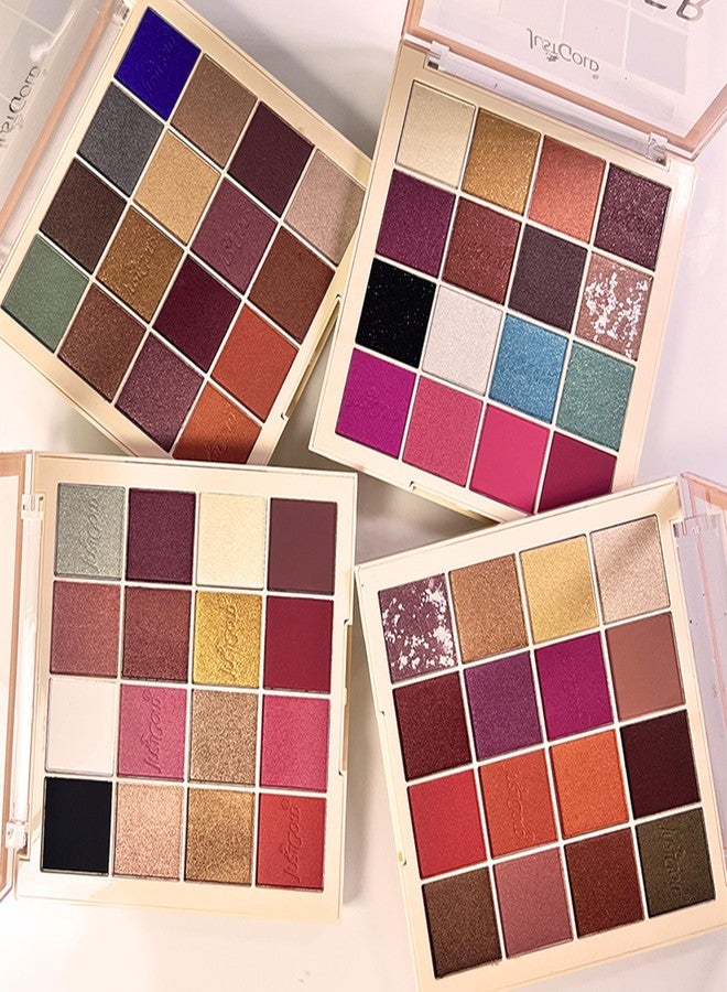 JUST GOLD Justgold Master Professional Collection 16 Color Eyeshadow Palette Highly Pigmented Blendable Long Lasting Matte and Shimmer Shade For Party for Women Girls (#558-01) - Image 3