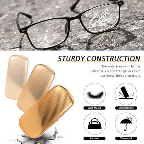 Hifot Metal Eyeglass Case, Glasses Case Hard Shell, Aluminum Spectacles Box Sunglasses Case for Men Women, Reading Glasses Holder - Image 3