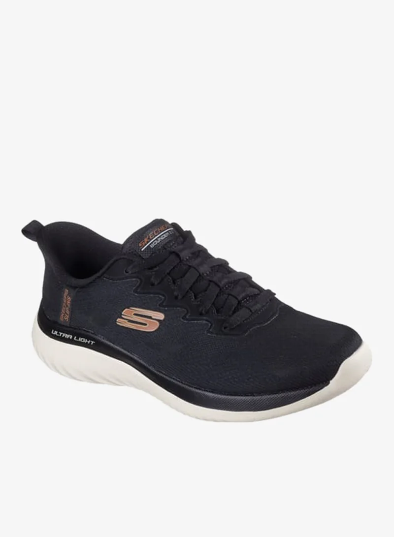 سكيتشرز Men's Logo Detail Lace-Up Running Shoes - Bounder 2.0