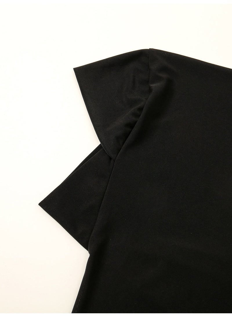 المرأة الفورية المسلمة Abayas مع الأكمام حجاب الغطاء الكامل الخمار الصلاة الحجاب قبعة Jumpsuit بدلة كسول طويلة - Image 4