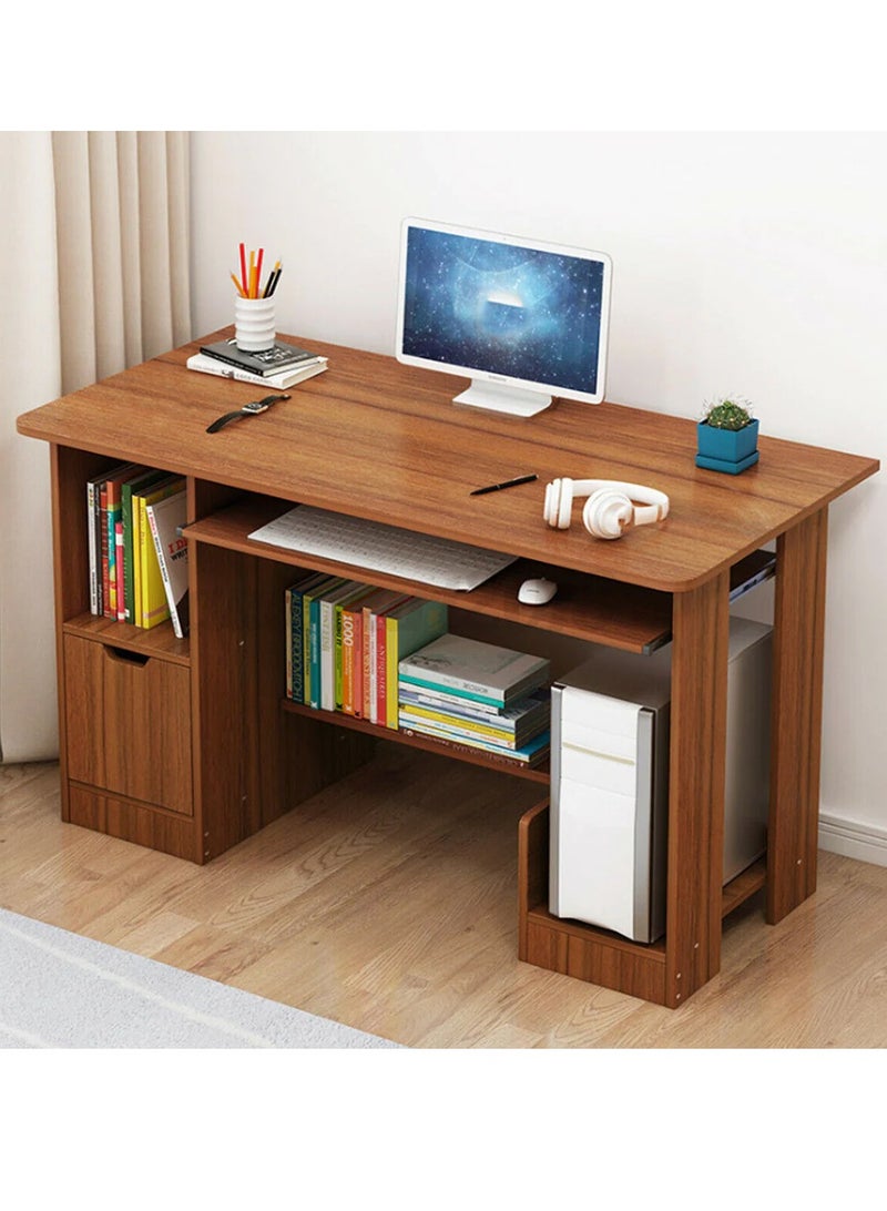 DubaiGallery Desktop computer table home desk simple dormitory student study table bedroom writing table with drawer office desk  - Image 1