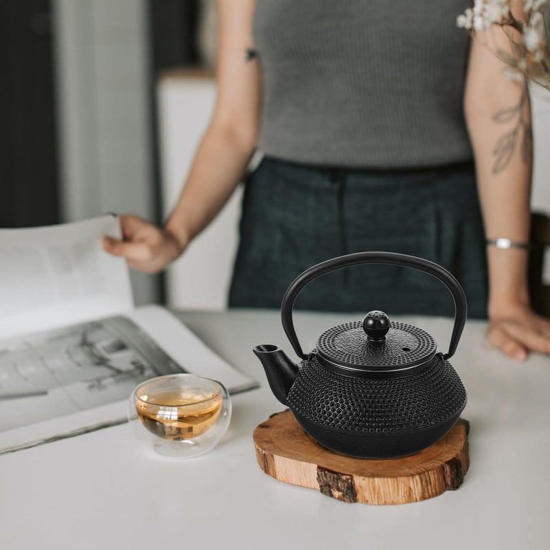 Small 0 3L Cast Iron Teapot Raw Iron Stovetop Kettle For Home And Office Use - Image 3