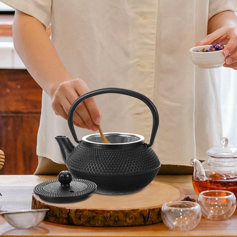 Small 0 3L Cast Iron Teapot Raw Iron Stovetop Kettle For Home And Office Use - Image 4
