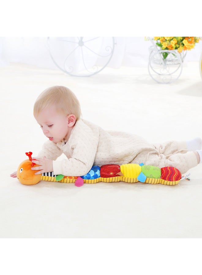 Sozzy Children's Caterpillar Doll Height Size Children's Day Gift Baby Comfort Early Education Toys-Color:Orange Caterpillar-No Trademark  - Image 1
