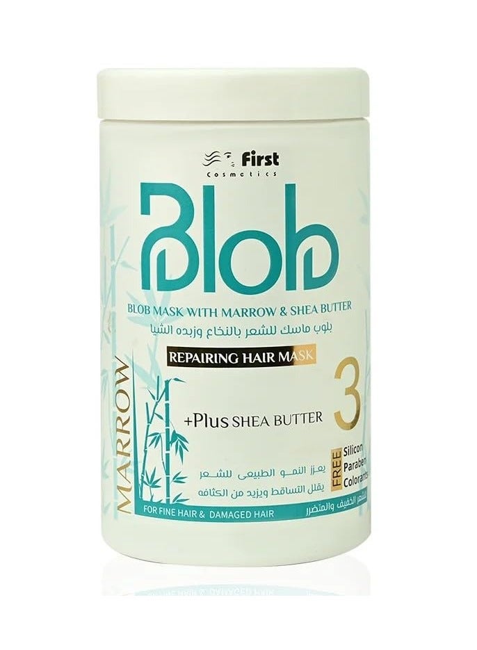 Blob Repairing Hair Mask With Marrow & Shea Butter For Fine Hair &Damaged Hair 1000 Ml