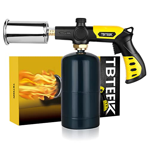 TBTeek Powerful Cooking Torch, TBTEEK Sous Vide Propane Torch, Kitchen Culinary Grilling Torch Lighter for Searing Meat, Charcoal Lighter, BBQ and Campfire Starter (Tank Not Included) - Image 1