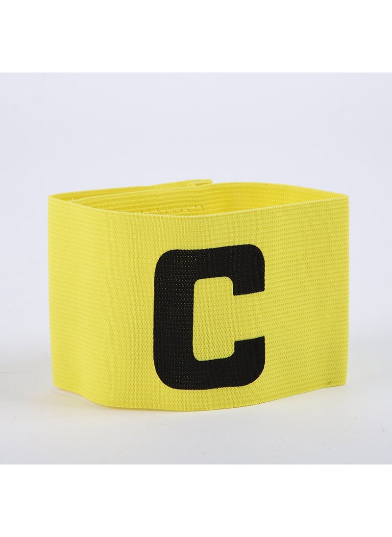 Generic 1 x 5 pcs Elastic Captain Armband Soccer C-Band Wrap Yellow