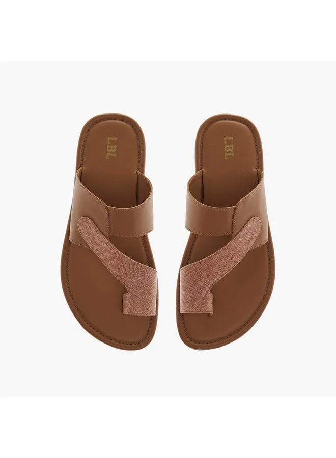 ال بي ال من شو اكسبرس صنادل عربية ولادي بنسيج مميز وحلقة إصبع