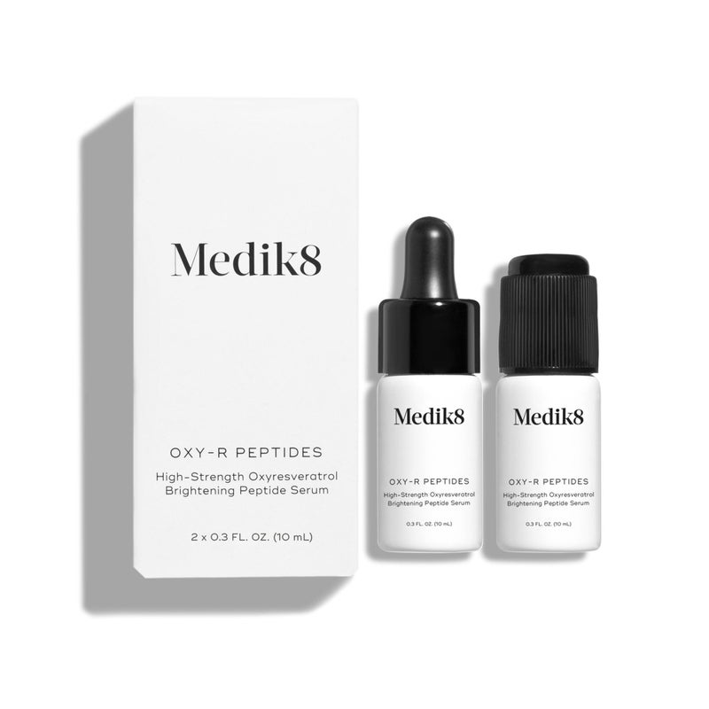 Medik8 Oxy-R Peptides Serum - Dark Spot Corrector With Twin Peptides - Face Serum For Women and Men - Gentle on Sensitive Skin - Gluten Free - 0.3 oz - Image 1