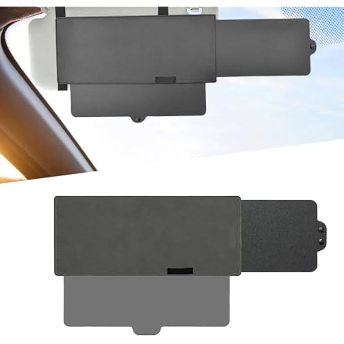 1 PC Car Visor Extender, Portable Retractable Sun Visor, Multifunctional Car Sunshade, Car Modification Accessories, Universal for Most Cars (Black) - Image 1