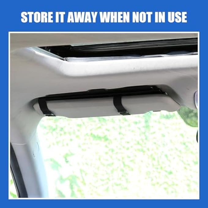 1 PC Car Visor Extender, Portable Retractable Sun Visor, Multifunctional Car Sunshade, Car Modification Accessories, Universal for Most Cars (Black) - Image 5