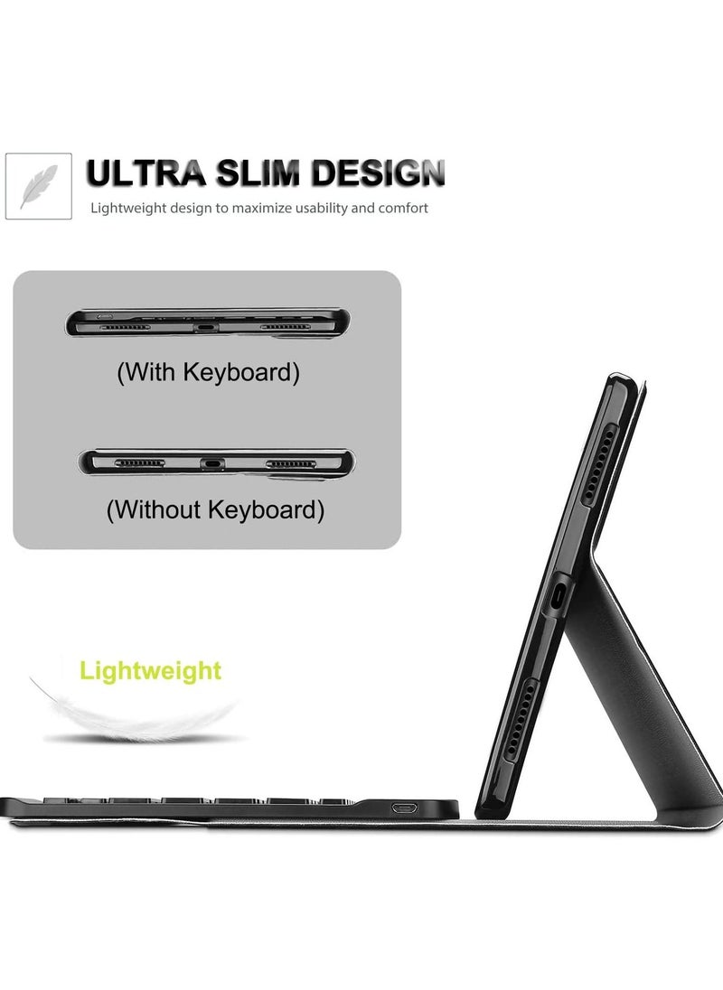 ماركة غير محددة - جراب لوحة المفاتيح لجهاز Xiaomi Pad 6 / Pad 6 Pro 11 بوصة 2023 اللوحي ، غطاء حامل PU رفيع مع لوحة مفاتيح بلوتوث لاسلكية قابلة للفصل مغناطيسيًا - Image 1