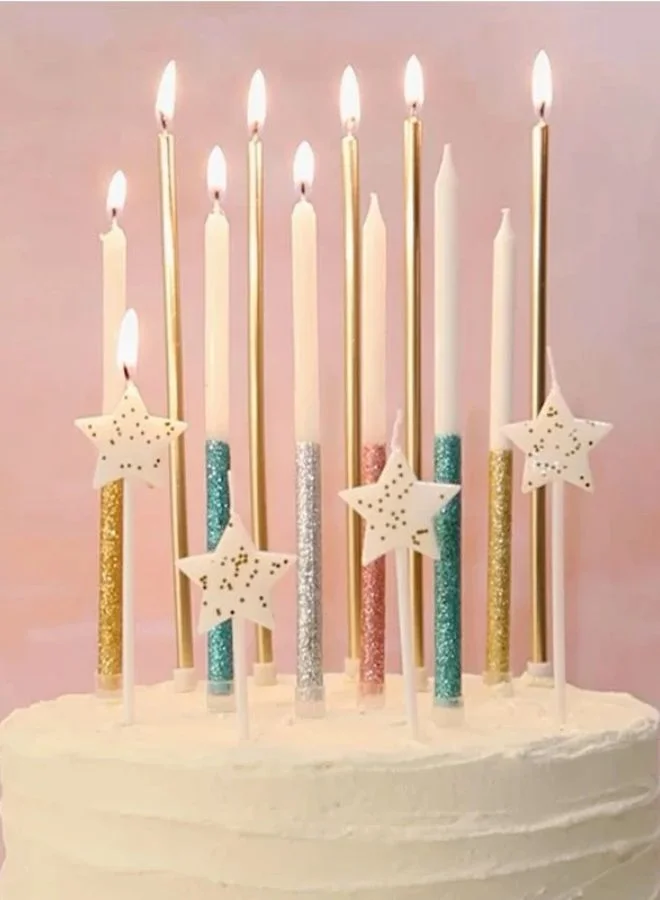 Meri Meri Gold Long Candles