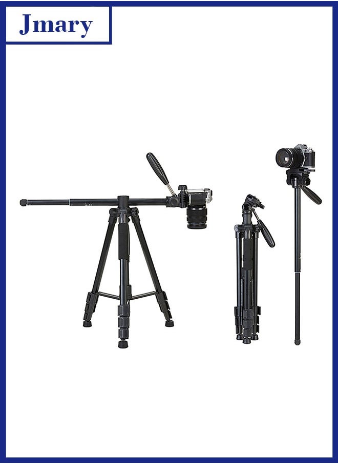 Jmary KP-2274 CameraAluminium Tripod with 4 Sections Professional Detachable Monopod Tripod with 360 Degree Head Quick Release Plate  - Image 1