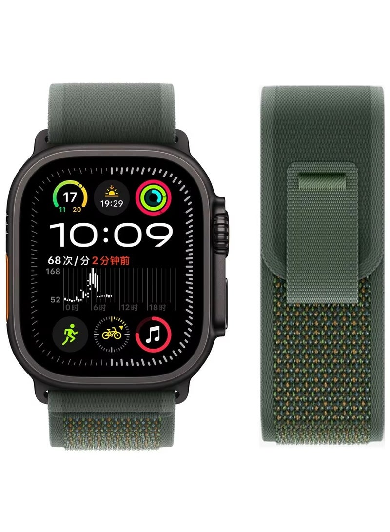 Beauenty Trail Loop Watch Band for Apple Watch Ultra 1/2 49mm 46mm 45mm 44mm 42mm, Nylon Sport Strap Compatible with iwatch Series 10 9 8 7 6 5 4 3 2 1 SE - Image 2