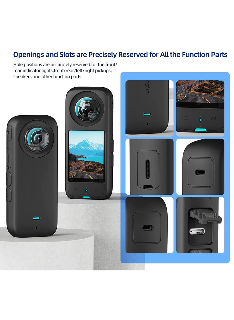 Generic - Protective Case for Insta360 X3 Panoramic Action Camera Black - Image 1