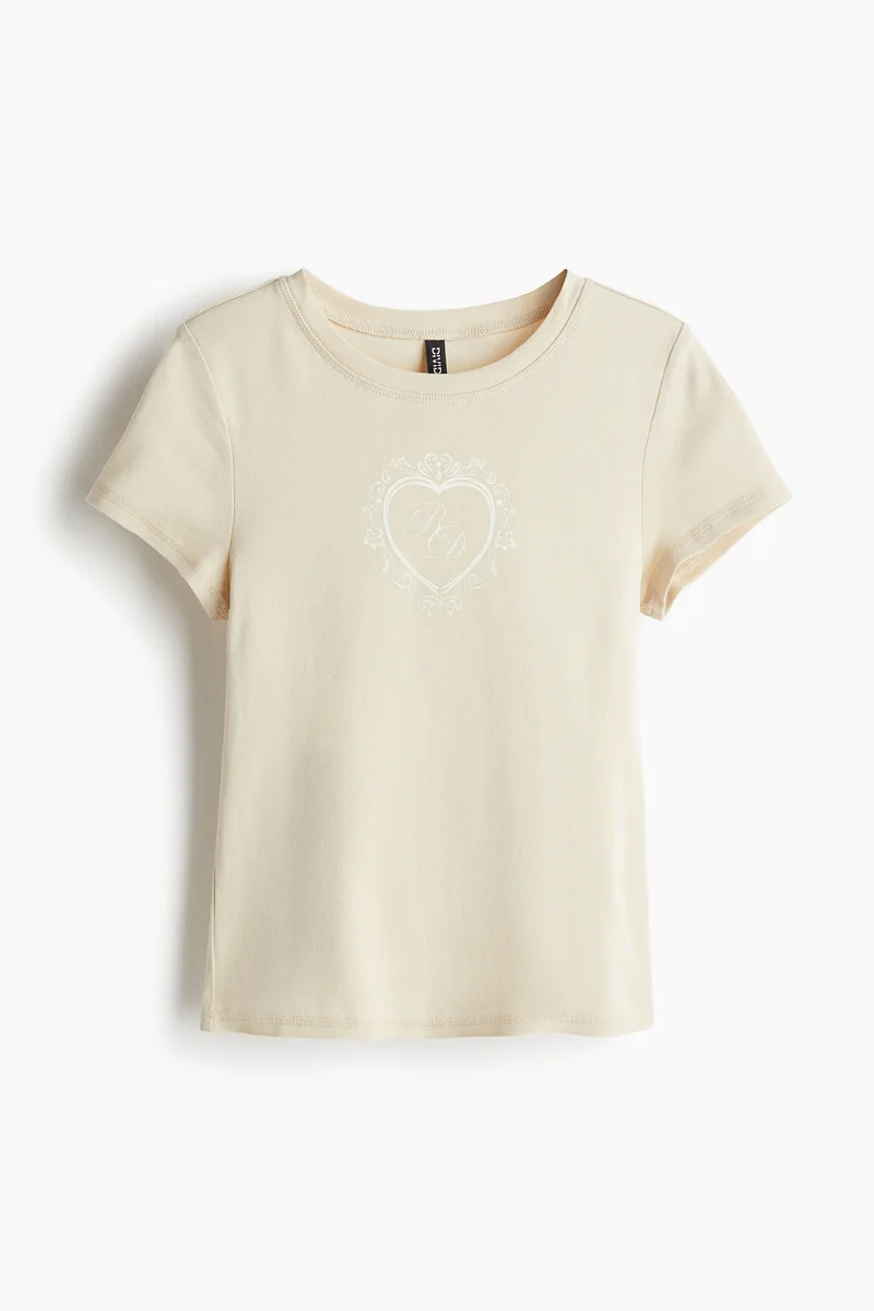 اتش اند ام Ribbed T-Shirt