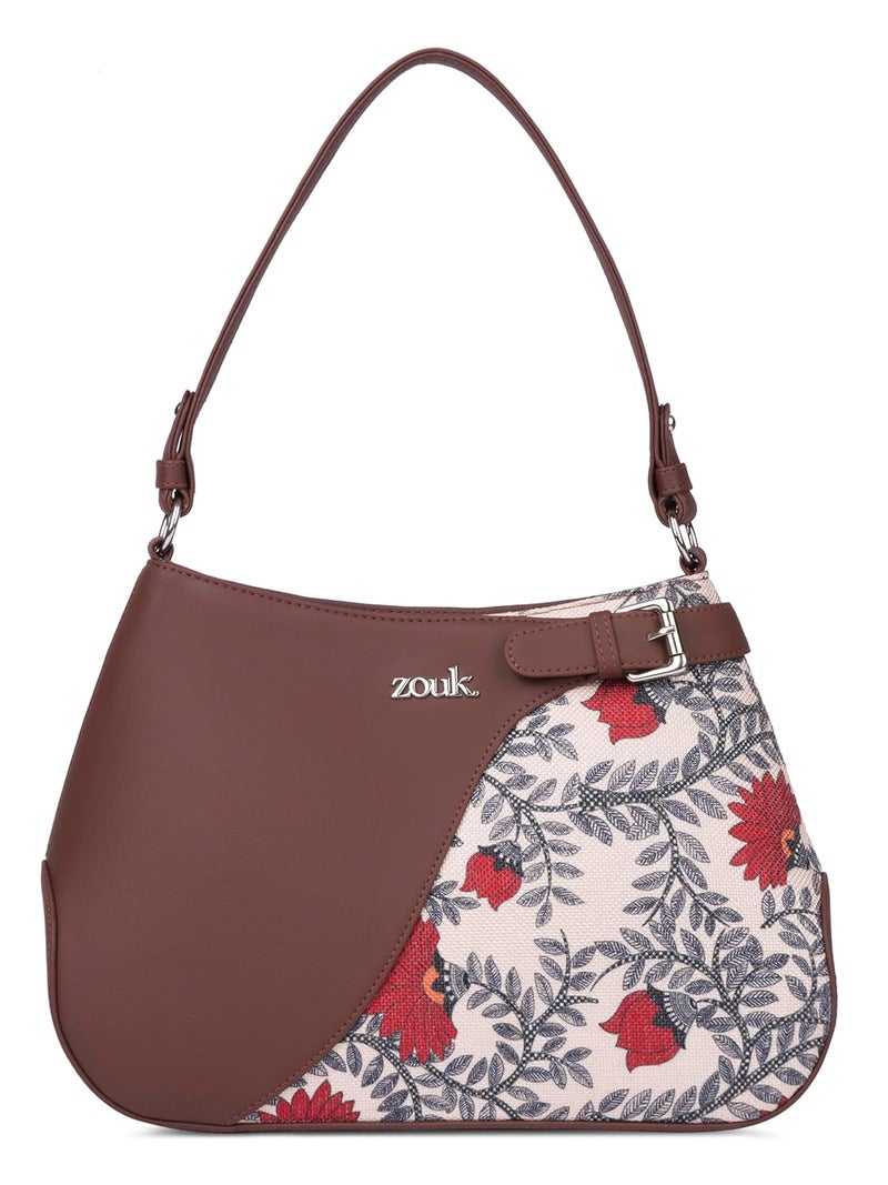 ZOUK Ira Handbag | Stylish Women's Handbag | Luxury Shoulder Bag for Women | Trendy | Fancy Ladies Handbags | Small Purse for Events | Water-Resistant | WavBeach - Image 1