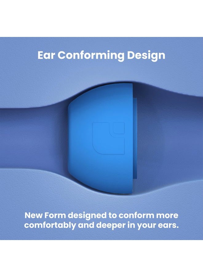 AutoLine Pro Foam Masters Ultra Premium Memory Foam Earplugs for AirPods Pro 1st & 2nd Generation, 3 Pairs, Ver 6.0, Safe, Comfort, Better Noise Cancellation, Replacement Buds, Supercar Blue - Image 5