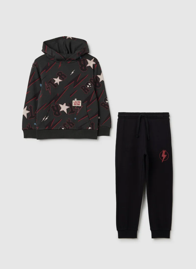 او في اس CHILDRENÂ€™S MULTICOLOURED SET IN PURE COTTON, REGULAR FIT