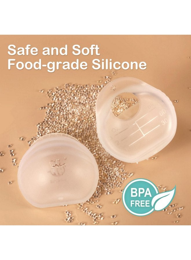BumbleBee Milk Collector, Portable Silicone Breastmilk Catcher, Kick-Proof Wearable Brest Shields for Breastfeeding Mom, 3oz/2pcs - Image 4
