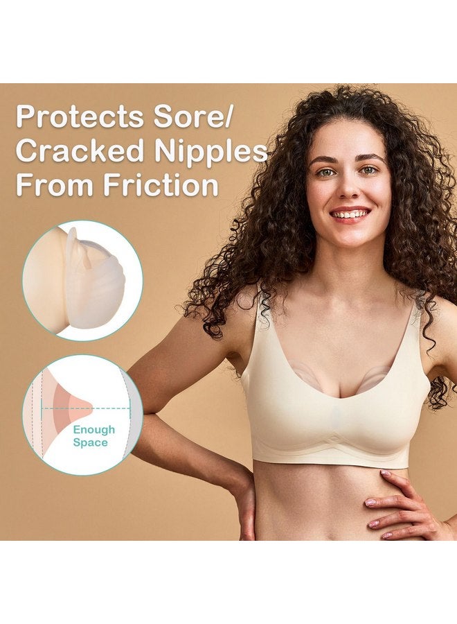 BumbleBee Milk Collector, Portable Silicone Breastmilk Catcher, Kick-Proof Wearable Brest Shields for Breastfeeding Mom, 3oz/2pcs - Image 3