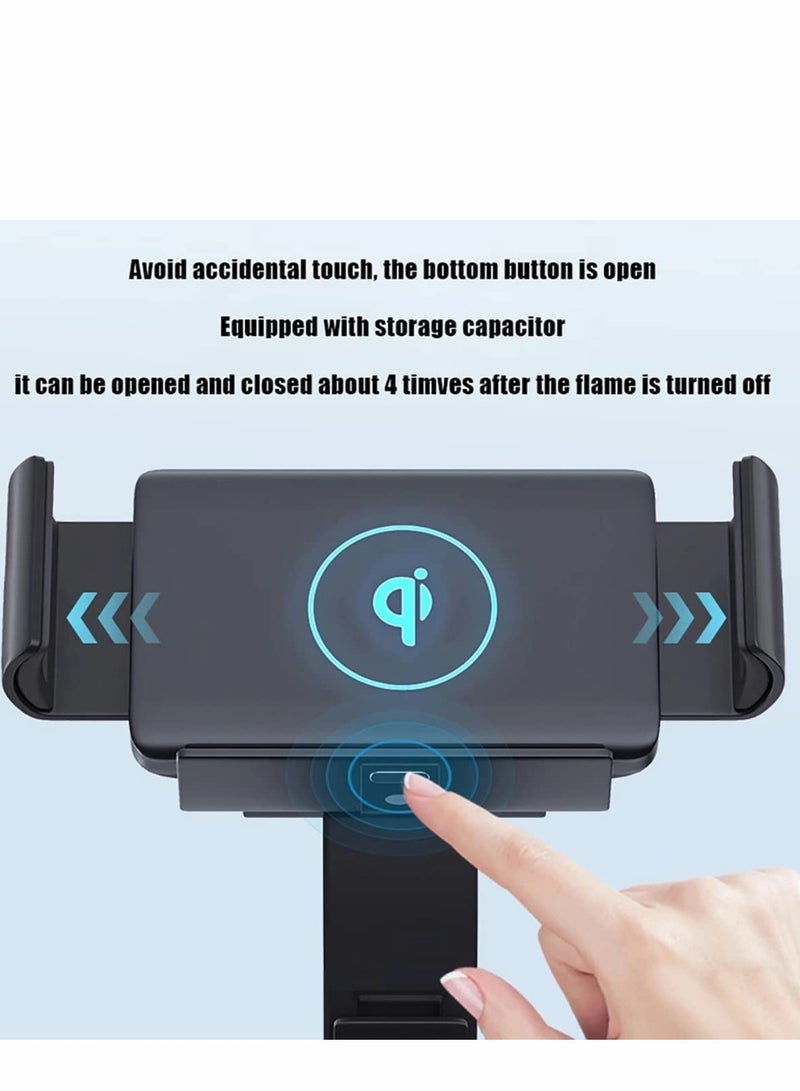 15W Qi Wireless Car Charger Mount - Fast Charging for Galaxy Z Fold3, S22 Ultra, iPhone 13 Pro & More - Image 3