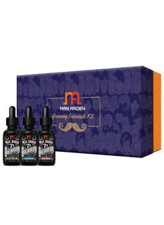 Man Arden 7X Beard Oil Gift Box - Royal Oud + Hydra Sport + Love Spell Beard Oils Set, 30Ml Each  - Image 1